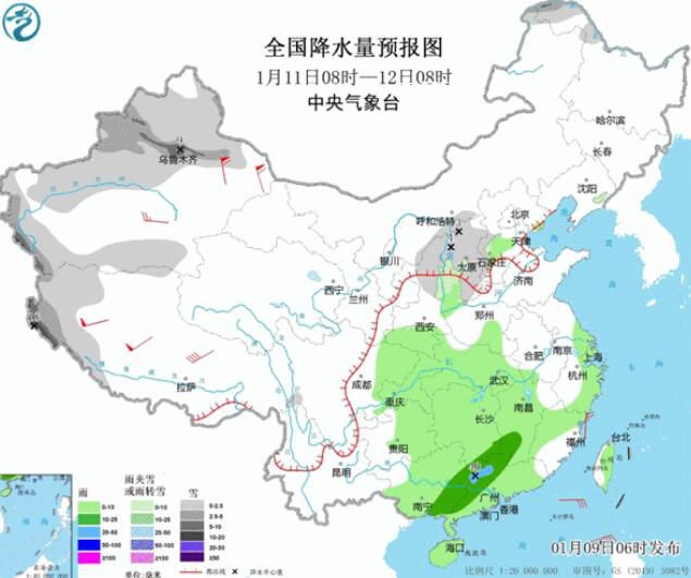 2023年首场大范围雨雪即将上线 华北黄淮等地初雪虽迟但到