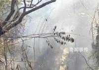 尼泊尔一载72人客机坠毁 现场曝光