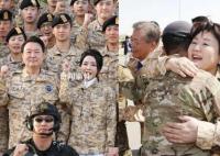 韩国第一夫人穿军装被批抢总统风头 金建希同尹锡悦一样身着军装参加活动
