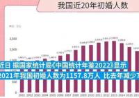 初婚人数首次跌破1200万人 为什么年轻人不想结婚?