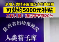 工作人员:志愿者精子合格率仅约20%