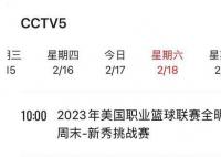 NBA全明星新秀挑战赛 赛程安排如何