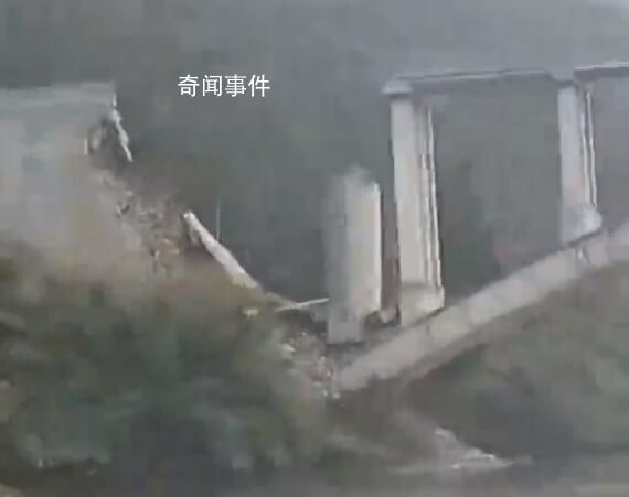 广西贺州一大桥桥面坍塌约五六米 事件原因正在进一步调查中