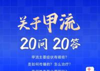 甲流20问20答 教你甲流高发期如何做好防护