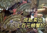一斤皮筋卖出上百元螃蟹价 商家竟称为了好卖