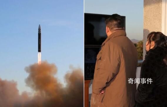 朝鲜试射弹道导弹 金正恩偕女指导