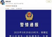 男童被坠楼男子砸中身亡 事件正在进一步调查中