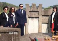 马英九湖南祭祖哽咽:多年愿望实现