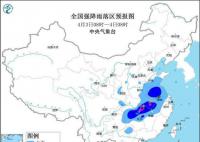 暴雨预警:10省区市将现大到暴雨