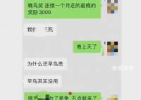 公司设早鸟晚鸟奖激励员工早到晚退 吸引了不少员工参与竞争
