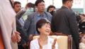 朴槿惠时隔1年露面发型精致 首次在当地公开露面