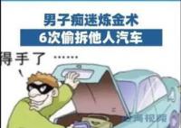 男子痴迷炼金术6次偷拆他人汽车 判处其有期徒刑六个月