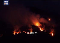 四川西昌突发森林火灾 现场浓烟滚滚