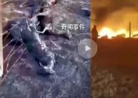 中蒙边境草原起火 大量羊被烧焦
