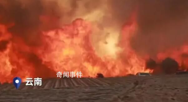 云南山火未灭消防员遇“恐怖”爆燃 幸亏其他消防员及时发现并及时施救