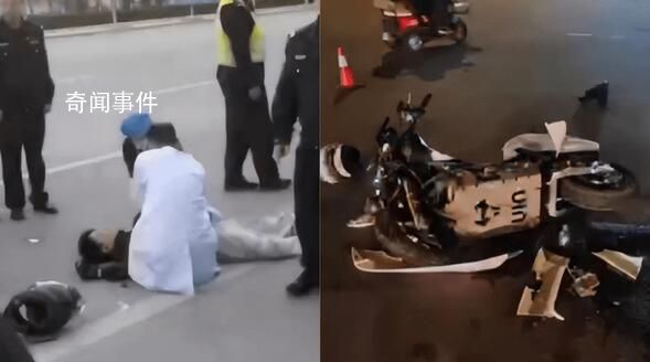 00后网红马若松遇车祸身亡监控曝光 面包车越过双实线违规掉头