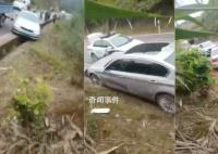 少年偷宝马车 利用排水渠闯卡逃逸