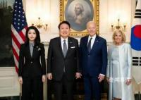 白宫国宴拜登为尹锡悦布置樱花 尹锡悦开启夸夸模式