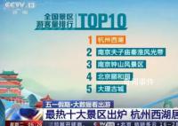 今年五一这10大景区人最多 五一假期杭州西湖游客量居榜首