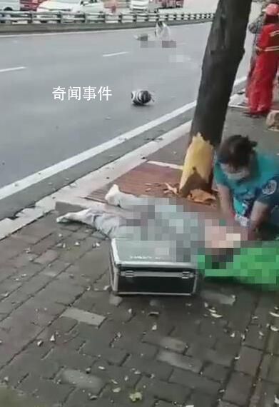 重庆一摩托车发生事故 两人死亡