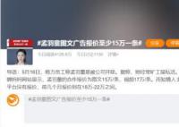 孟羽童图文广告报价至少15万一条 视频17万/条