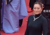 戛纳红毯的中国明星生图 张雨绮的好身材邂逅巩俐裸唇