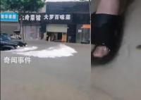 武汉一高校宿舍进水有鱼游进屋内 宿舍周围都是湖