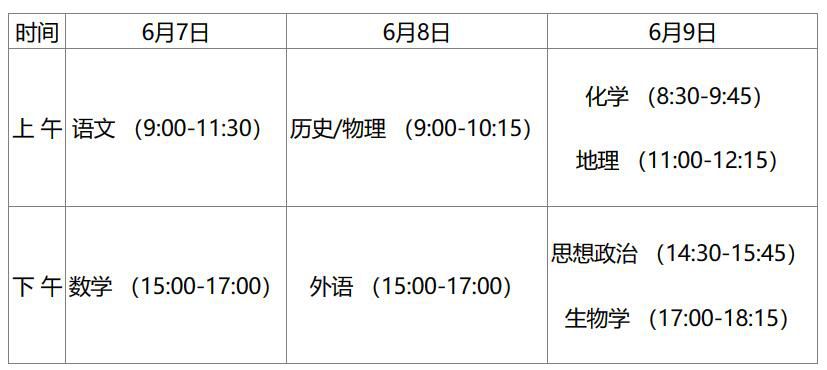 湖北高考时间2023年具体时间是什么时候 2023年湖北高考时间科目表