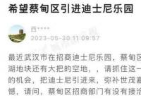 湖北发布删除洽谈引进迪士尼一文 武汉迪士尼乐园什么时候开建
