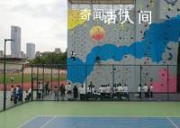 昆明一学校用攀岩助考生解压