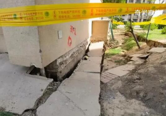 实探天津沉降小区:住宅楼开裂倾斜