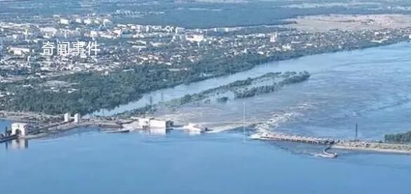 俄媒:卡霍夫卡大坝已坍塌近半