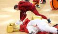 拳王现身NBA总决赛宣传止痛药 将迈阿密热火队吉祥物伯尼两拳打晕