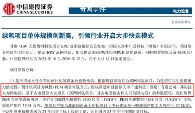 甘肃350亿氢能项目招标方竟是假国企