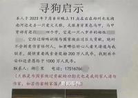 “1000万寻狗”事件背后疑有推手 引发网友热议