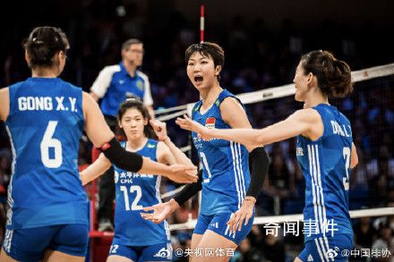 中国女排世界排名升至第三位 连升三级