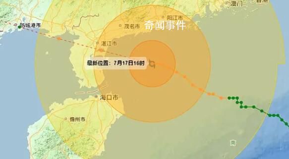广东湛江将正面迎接台风泰利 强度维持或略有增强