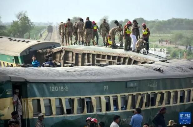 巴基斯坦火车脱轨已致至少30死 目前现场搜救工作已告一段落
