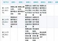 一名殡葬专业学生的课表 让人大开眼界