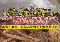 幼儿园1天16元能吃生蚝鳗鱼大螃蟹 网友：寒窗十年谁不是为了上荣兴幼儿园