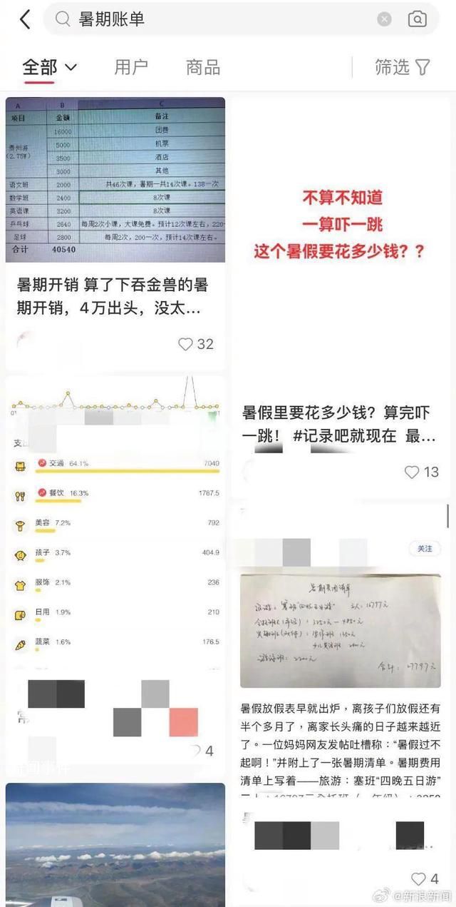 家长吐槽暑假40天孩子开销五六万 家长：赶紧开学