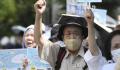 福岛当地最大港口爆发抗议集会 约500名日本各地民众