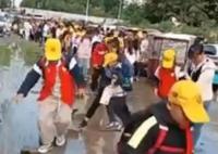 学生踩砖头走泥路入校 学校回应