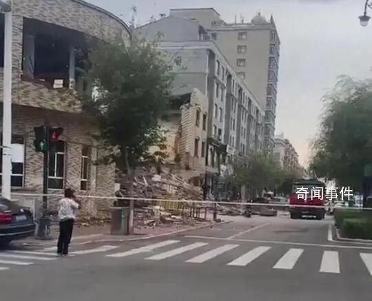 黑龙江佳木斯一宾馆发生坍塌 当地公安和消防已到场处置