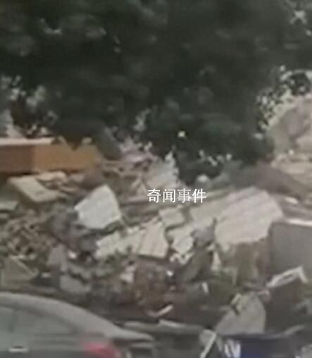 湖北汉川一350平米楼房坍塌 暂未发现人员伤亡