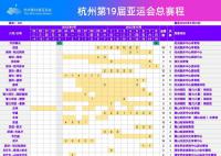 亚运会总赛程3.0版发布