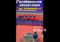 樊振东比赛马龙等人变身鼓掌机器 赛场上主打一个氛围压制
