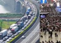各地高铁站现状:人头攒动 客流火爆