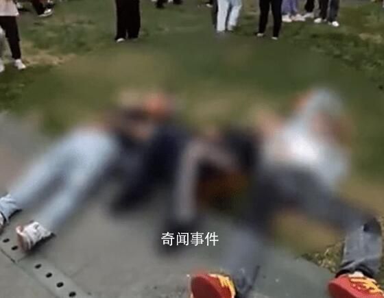 升旗结束3人草坪熟睡被艰难叫醒 引发网友热议