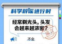 经常剃光头,头发会变浓密?